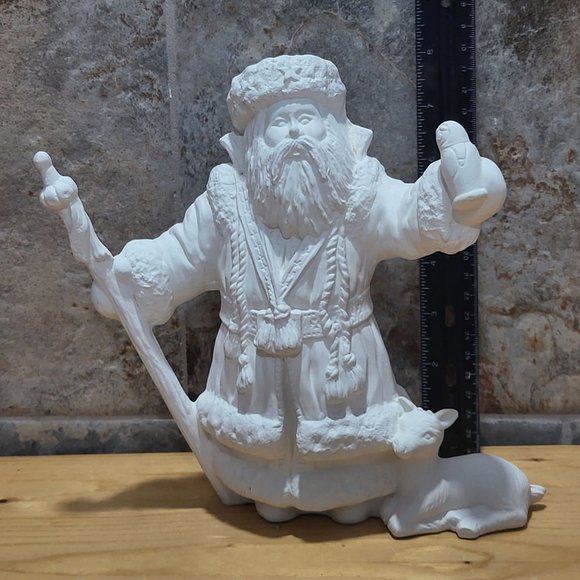 VTG Ready to Paint  Ceramic Santa Claus Bisque 1998 - Picture 7 of 12